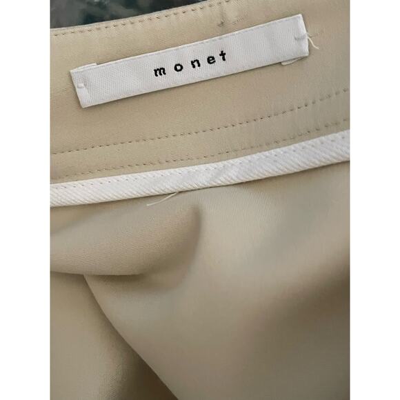 QL2 Monet Cream Flat Front Tailored Dress Pants size US6 - Picture 9 of 10